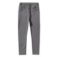 thumbnail image 5 of LIIPEE Mens Casual Pants Spring Summer Comfortable Breathable Slim Fit Solid Color Pants With Pockets Man Casual Daily Indoor Outdoor Pants,Dark Gray,29, 5 of 5