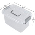 thumbnail image 2 of Cajas de Almacenamiento de Plástico Transparente, 6 Paquetes, Caja de Plástico con Cierre, 2 of 4