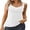 White, variant on Charmo Women Tank Top with Built-in Padded Bra Adjustable Wide Strap V-Neck Camisole Cotton Cami Shirts
