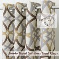 thumbnail image 5 of DriftAway Linen 100% Blackout Curtains for Bedroom Linen Look Room Darkening Curtain Draperies Thermal Insulated Grommet Textured 52 Inch by 84 Inch 2 Layers 2 Panels Alexander Brown, 5 of 5