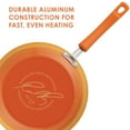 thumbnail image 3 of Rachael Ray 3-Quart Classic Brights Hard Enamel Nonstick Saucepot and Steamer Insert Set with Lid, Two-Tone Orange, 3 of 7