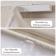 thumbnail image 5 of JERFIT 64" x 31" Ivory Cordless Roman Shade, Room Darkening Thermal Foamback Polyester Fabric, No-Snag Easy Lift Window Blind, 5 of 10