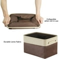 thumbnail image 5 of Caja de almacenamiento plegable de tela de lona grande con asas para el hogar, la habitación de los niños y la guardería Adepaton DCF408-2, 5 of 5