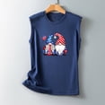 thumbnail image 3 of Birdeem Mode pour Femmes Confortable Fête de l'Indépendance Décontracté Col Rond Débardeur Imprimé Haut Blouse, 3 of 4