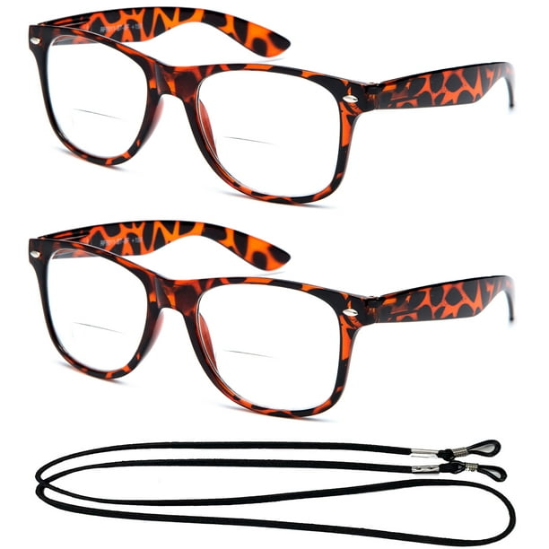 2 Pack Bifocal Oversize Large Vintage Style Comfortable Stylish Simple