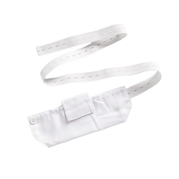 Soporte para Cinturón de tubo de diálisis peritoneal Sunnimix ajustable con bolsa Blanco