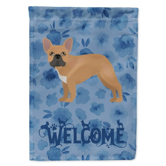 Carolines Treasures CK5992GF French Bulldog 2 Welcome Flag Garden Size Small multicolor
