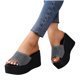 thumbnail image 4 of Amzcrzy Zapatos de mujer,Zapatos de mujer,Zapatillas de mujer, Sandalias de playa transpirables con tacón Matsu, suela gruesa y tacón inclinado para mujer Sandalias Mujer Zapatillas De Casa, 4 of 5