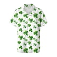 thumbnail image 7 of vigerkar St Patricks Day Shirt Women St Paddy T Shirt Lucky Shamrock Graphic Tees Button Down Blouse Tops (White, XXL), 7 of 7