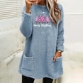 thumbnail image 1 of Puntoco Suéter Mujer Cuello Redondo e Invierno Suelto Estampado Bolsillo Cálido Manga Larga Blusa Tops Navidad Liquidación Puntoco Puntoco-1091, 1 of 4