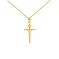 thumbnail image 1 of SOLID YELLOW GOLD INRI CROSS PENDANT NECKLACE ( 1.18") :  10K  Pendant with 18" chain, 1 of 1
