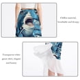 thumbnail image 2 of Shark Stylish Chiffon Beach Dresses with Polyester Straps - for Summer Days and Beach Skirts, 2 of 6