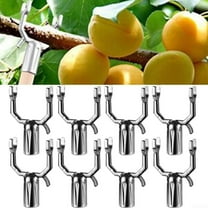 1 Pack Metal Tree Branch Support, Y-Shape Tree Crutch Holders Plant Straightening and Leaning Kit Propping Up Branch Spreaders for Fruit Trees, Garden,0.74x3.94x2.36" Fit 0.75 in Round Pole,White