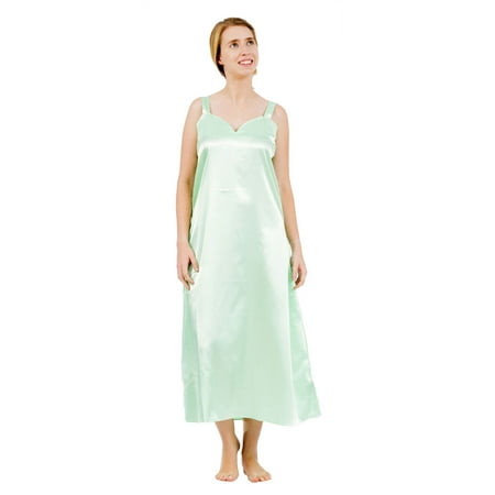 

Up2date Fashion s Women s Long Satin Chemise / Nightgown