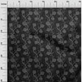 thumbnail image 3 of oneOone Cotton Cambric Gray Fabric Floral Fabric For Sewing Printed Craft Fabric By The Yard 56 Inch Wide, 3 of 5