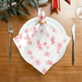 thumbnail image 2 of GZHJMY Cherry Blossom Flower Cloth Napkins Set of 4, Reusable Washable Polyester Dinner Napkins for Family, Restaurant, Wedding, Party Decor 20 x 20 Inch, 2 of 7