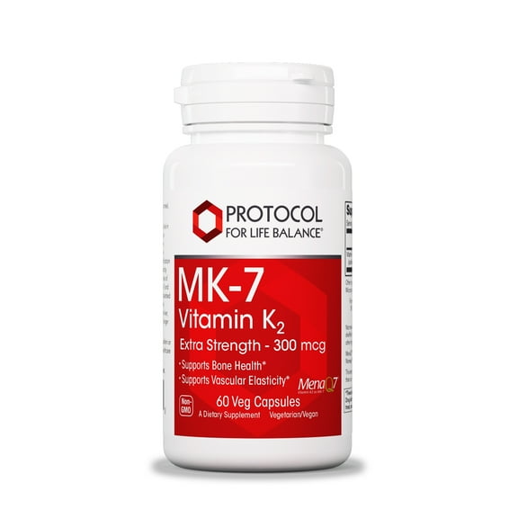 Protocol for Life Balance MK-7 Vitamin K2 300 mcg - 60 Veg Caps
