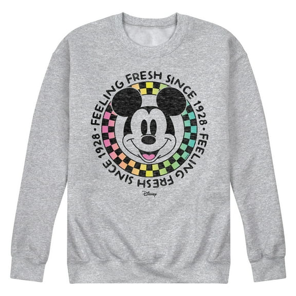 Disney - Mickey & Friends - Mickey Feeling Fresh Since 1928 - Men's Crew Neck Fleece Pullover