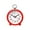 Red, variant on Kugisaki Alarm Clock Cute Analog Digital Quartz Clock Battery Operated Frosted Texture Simply Design for Living Room Bedroom Bedside Desk Decorative