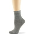 thumbnail image 5 of 7BIGSTARS KINGDOM Women's Ankle Seamless Bamboo Diabetic Socks-L-M-4 Pairs-Navy-Black-White-Beige-Blue-Brown Shoe Size: 8-12, Grey, 5 of 10