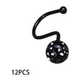 thumbnail image 1 of BINGLI Shower Curtain Hooks Rings,Set of 12 Brass Decorative Bling Metal Rustproof Shower Hangers Rings for Bathroom Curtains Rods Hollow Ball Design, 1 of 9