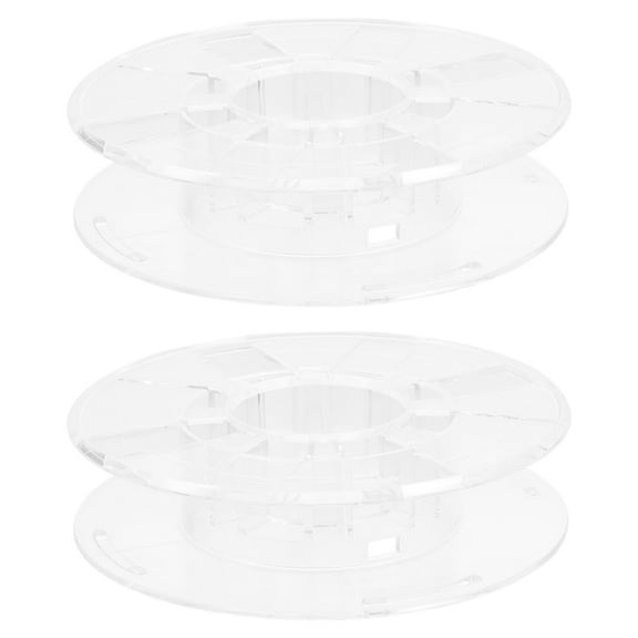 OUNONA Hemoton 2pcs Electric Cord Reels Cable Extension Hose Reel for Wires with Transparent Storage Wheel and Cable Roller