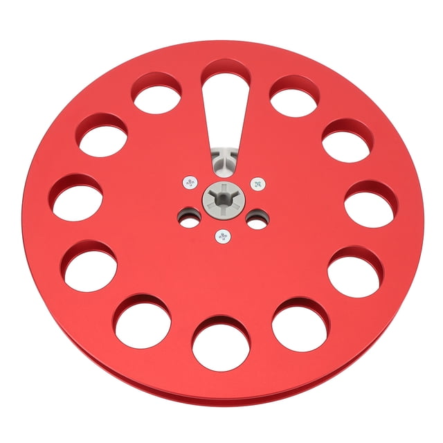 7 Inch Empty Tape Reel, Aluminum Alloy Metal Tape Reel, Suitable for 1/4 Inch Tape, Universal Open Reel Sound Tape Empty Reel for Studer Recording, with Multiple Wind