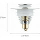 thumbnail image 2 of tapón de fregadero, desagüe de fregadero emergente, acero inoxidable universal A, 2 of 5