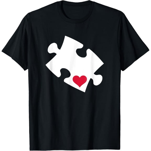 Jigsaw puzzle piece heart T-Shirt