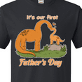 thumbnail image 4 of Inktastic It's Our 1st Father's Day Brontosaurus Family T-Shirt, 4 of 5