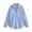 Blue, variant on CLOISE Womens Tops Fall Cute Striped Shirts Lapel Long Sleeve Blouses Oversized Button Down Dressy Casual Tees Flowy Clothes Red M