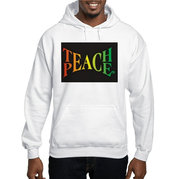 CafePress - Teach Peace Hooded Sweatshirt - Pullover Hoodie, Hooded Sweatshirt