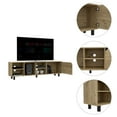 thumbnail image 4 of 70.8" Conquest TV Stand​ – Light Oak Media Console, 4 of 6