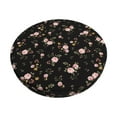 thumbnail image 2 of Lsque Flowers Round Bar chair cushion covers Velvet Fabric Premium Comfort Protects from Scratches and Stains for 14-17 Inch Chair- 12 inch, 2 of 7