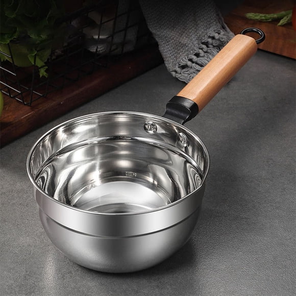 TEHAUX Cucharón De Portátil De Madera Plateada Con Para Colgar Y Uso Doméstico