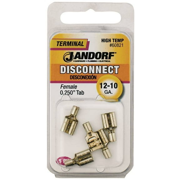 Jandorf 60821 Disconnect Terminal, 12 to 10 AWG Wire