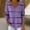010Purple, variant on Generic Womens Striped Long Sleeve Tops V Neck Solid Tee Casual Tunics Long Sleeve Fashion Comfy Shirt Basic Tshirts