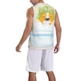thumbnail image 2 of Naloa Corgi In The Shower Cap Bathing Basketball Jersey Reversible Men's Mesh Athletic Sports Shirts Training Practice S-4XL4X-Large, 2 of 6