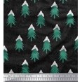 thumbnail image 3 of Soimoi Rayon Fabric Snow & Tree Christmas Print Fabric by Yard 56 Inch Wide, 3 of 3