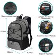 thumbnail image 3 of Mochila unisex de fútbol de gran capacidad para gimnasio, apta para niños y niñas para todos los deportes, 3 of 5