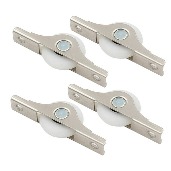 Raindrops 4pcs Double Convex Sliding Door Rollers for Closet Wardrobe