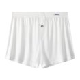 thumbnail image 2 of Joernso Men Boxer Underwear Elastic Waist Mid-rise Shorts Briefs Solid Color Wide Loose Fit Button Fly Ice Silk Thin Panties, 2 of 8