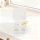 thumbnail image 4 of Organizador de joyas con ganchos y compartimentos 1 Pc Unique Bargains Blanco Amarillo PP Silicona, 4 of 5