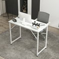 thumbnail image 4 of Costway Computer Desk Writing Workstation Study Laptop Table Home Office White, 4 of 8