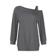 thumbnail image 4 of Blouses for Women Dressy Casual Women's O-neck 3/4 Sleeve Cute Print Shirt Outerwear, 4 of 6