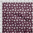 thumbnail image 3 of oneOone Cotton Flex Dark Magenta Fabric Florals Dress Material Fabric Print Fabric By The Yard 40 Inch Wide, 3 of 4