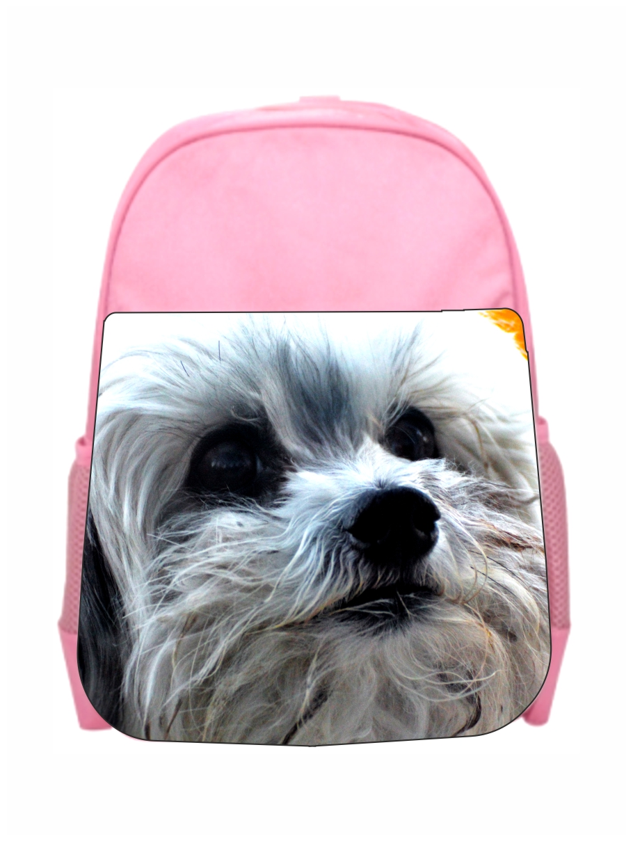Accessory Avenue School Bag Dog Poodle Up Close Girls Kids PreSchool