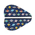 thumbnail image 5 of Yiaed Planets and Stars Print Hair Cap with Button,Coral Fleece Hair Towel Wrap for Women Wet Hair,Quick Dry Turban for Wet Hair Long Thick Hair, 5 of 5