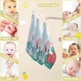 thumbnail image 3 of Dreamtimes Christmas Santa Claus Presents Baby Muslin Washcloths Face Towel, Winter Snow Burp Cloths Cotton Wipes 5 PCS Infant Wash Cloth for Newborn Boys Girls 12x12 inches, 3 of 7