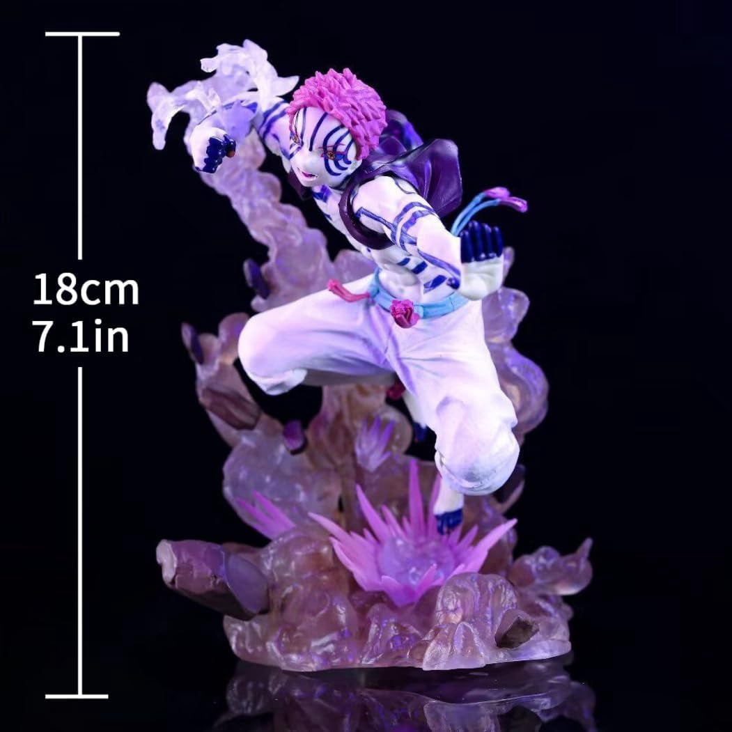 New Twelve Kizuki Akaza Hakuji (combat Ver) Character Anime Model Statue Action Figures Desktop Ornament Popular Decorations Fan Souvenirs Creative Gift Collectable